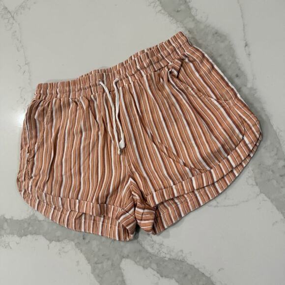 Billabong Road Trippin Elastic Walk Shorts Womens Small Cinnamon Mid Rise Summer - Picture 2 of 6